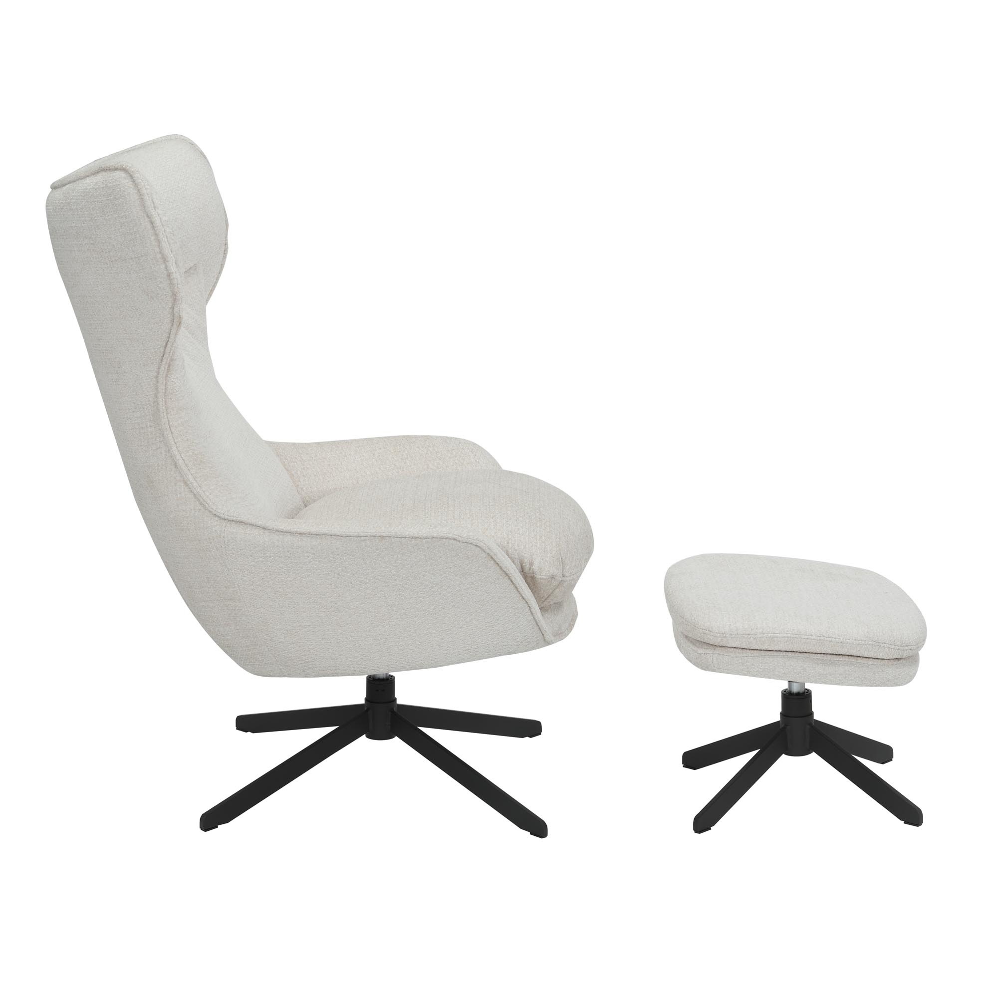Starfurn - Fauteuil Liv - Wit - 85x77x108 cm