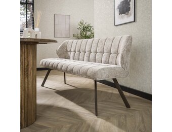 Hoyz Collection - Eetkamerbanken Raster - Beige - 58x180x81 cm