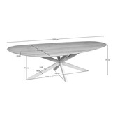 Starfurn - Eettafel Lou - Beige - 110x240x76 cm