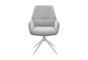 Starfurn - Eetkamerstoel Hera - Grijs - 63x63x83 cm - Set van 2