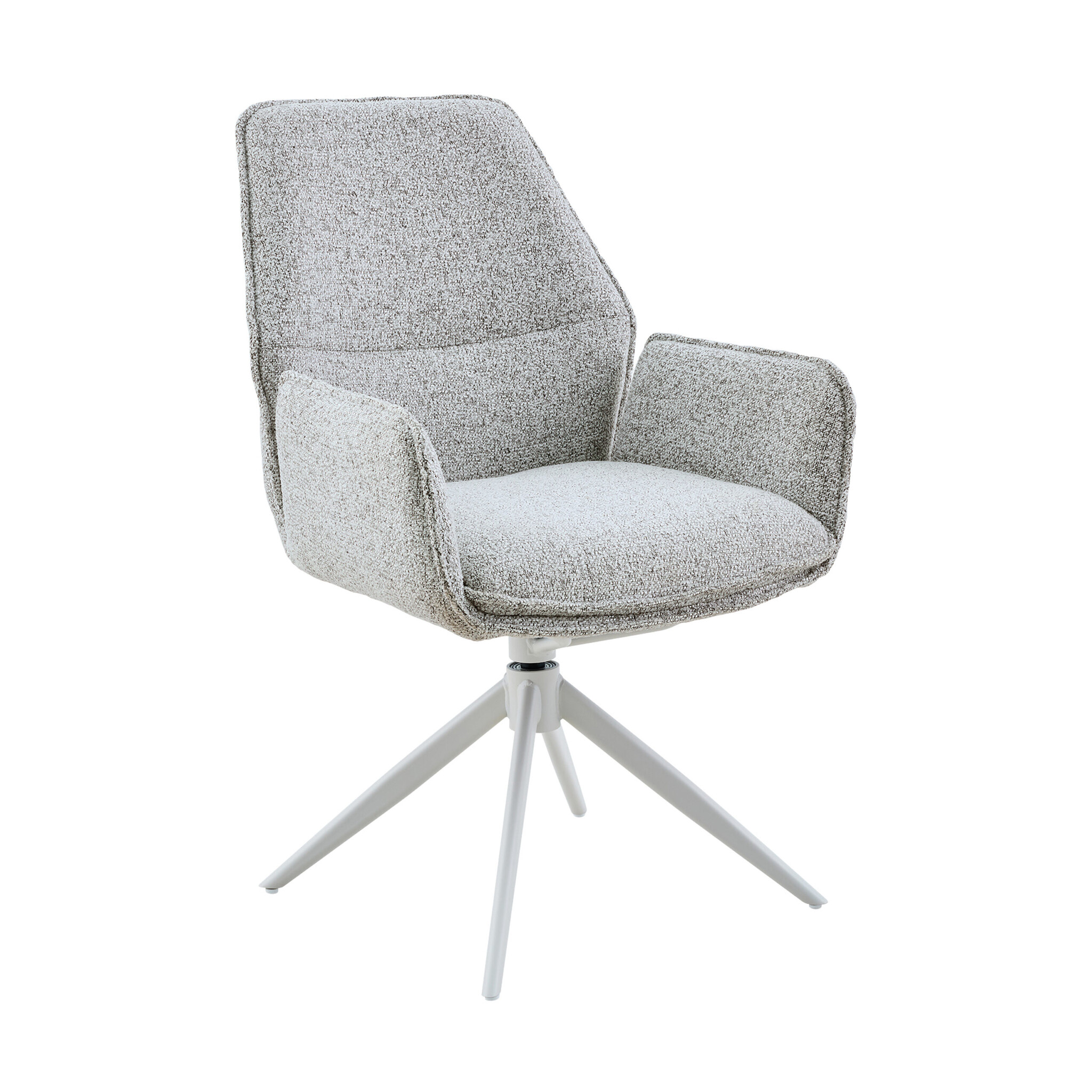 Starfurn - Eetkamerstoel Hera - Grijs - 63x63x83 cm - Set van 2