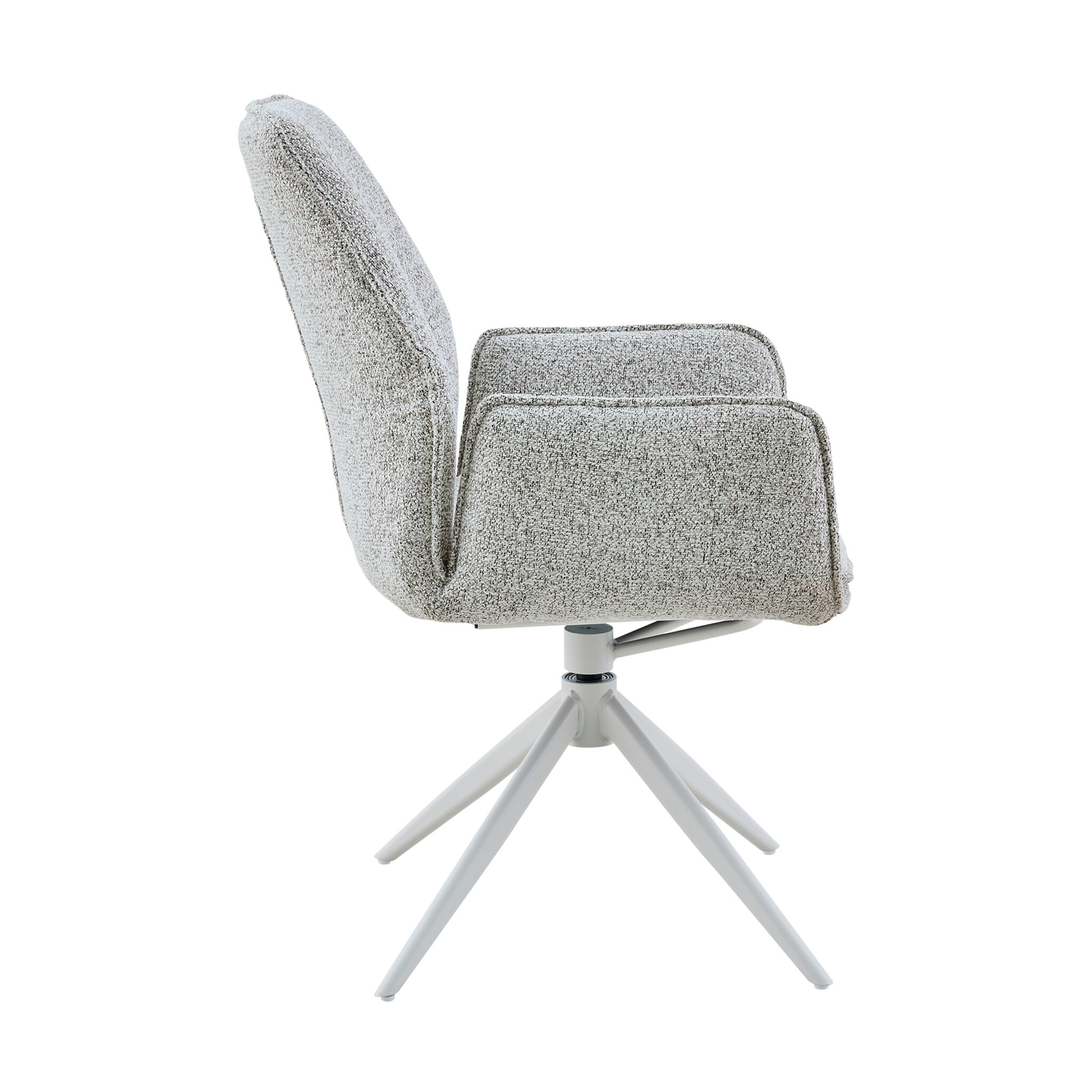 Starfurn - Eetkamerstoel Hera - Grijs - 63x63x83 cm - Set van 2