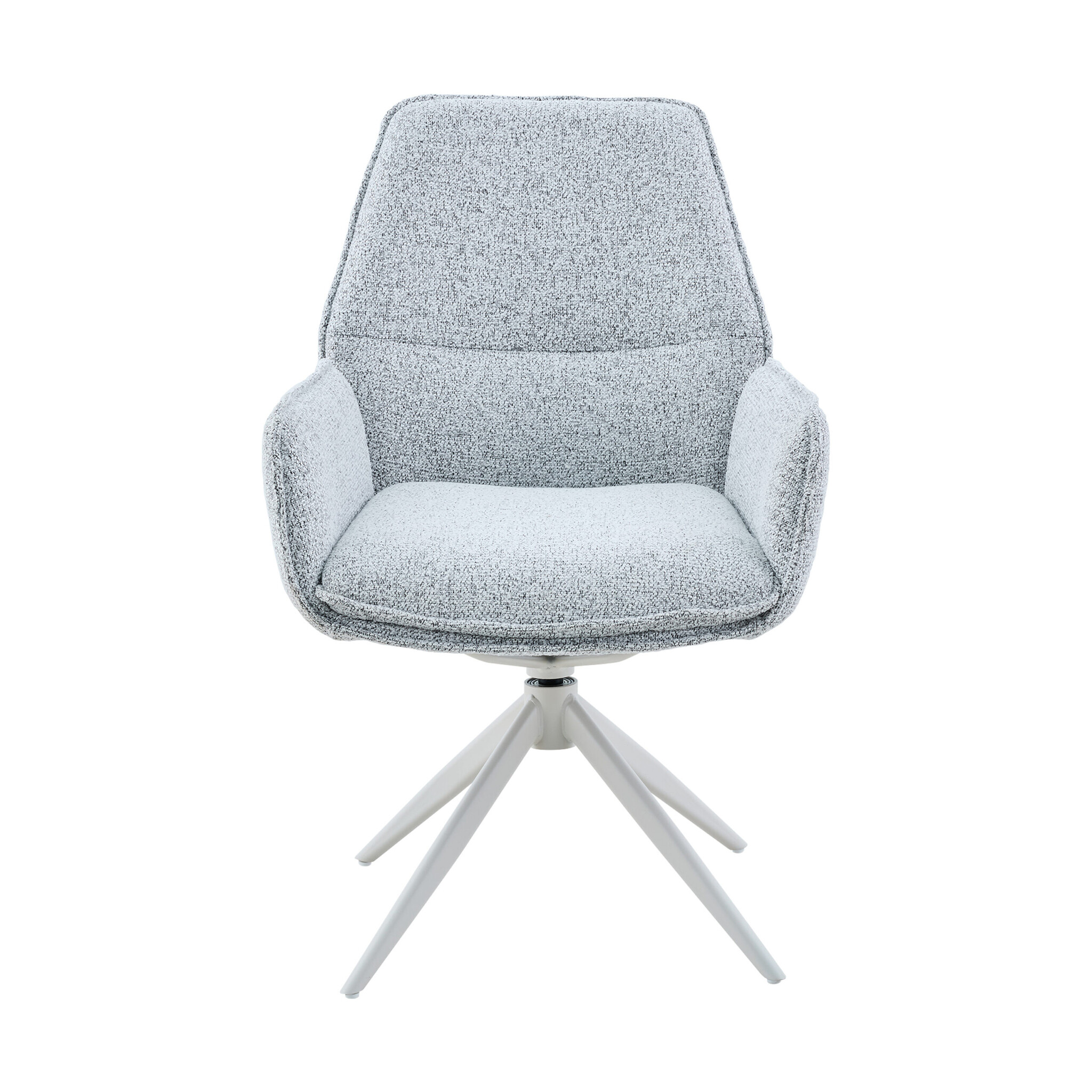 Starfurn - Eetkamerstoel Hera - Grijs - 63x63x83 cm - Set van 2