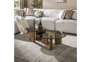 Hoyz Collection - Salontafel Tinto - Bruin - 76x76x31 cm