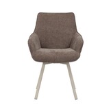 Starfurn - Eetkamerstoel Mees - Bruin - 62.5x57x86.5 cm - Set van 2