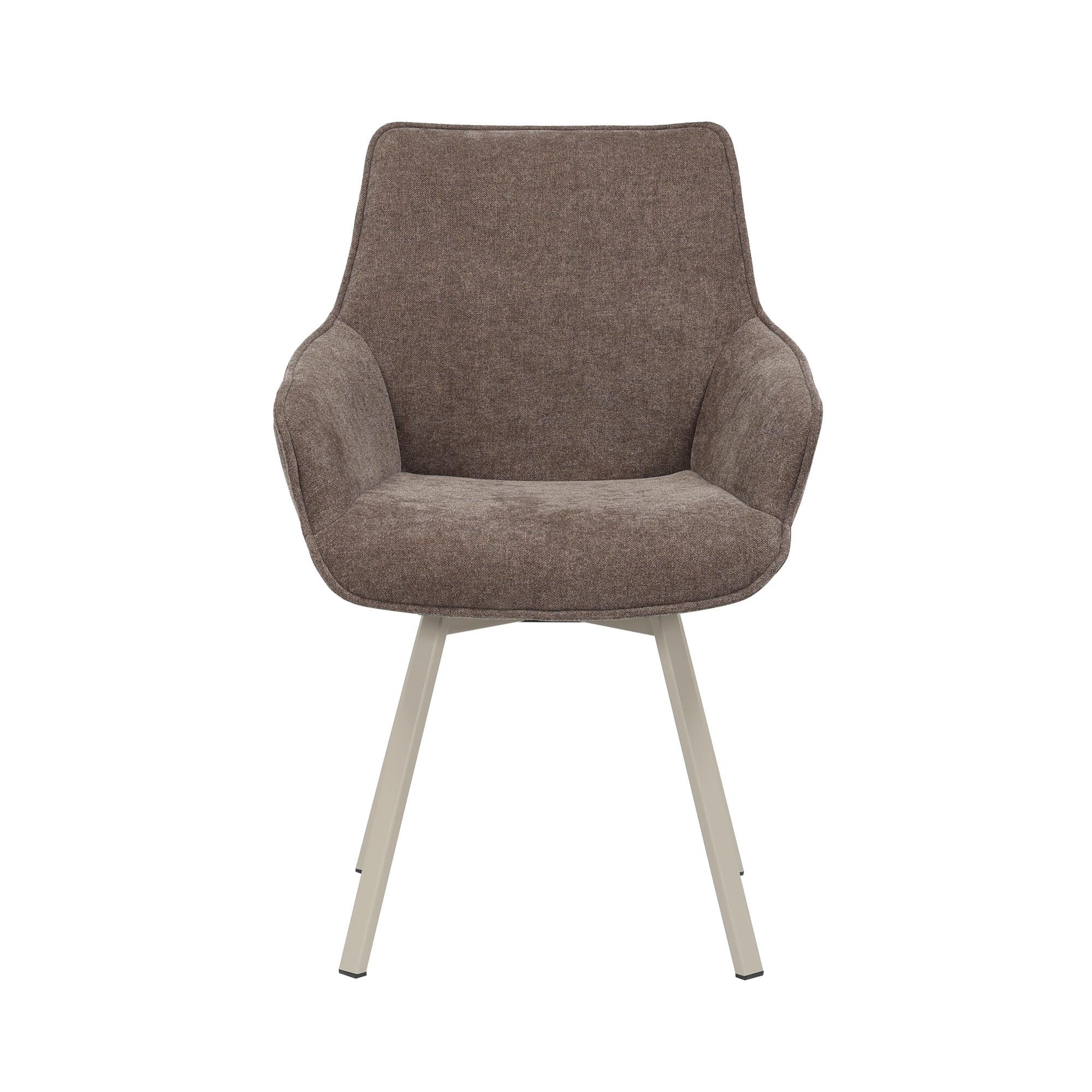 Starfurn - Eetkamerstoel Mees - Bruin - 62.5x57x86.5 cm - Set van 2