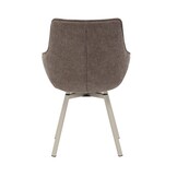 Starfurn - Eetkamerstoel Mees - Bruin - 62.5x57x86.5 cm - Set van 2