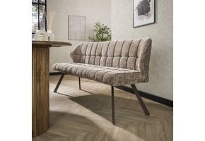 Hoyz Collection - Eetkamerbanken Raster - Bruin - 58x180x81 cm