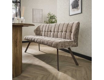 Hoyz Collection - Eetkamerbanken Raster - Bruin - 58x180x81 cm