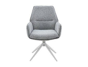 Starfurn - Eetkamerstoel Hera - Grijs - 63x63x83 cm - Set van 2