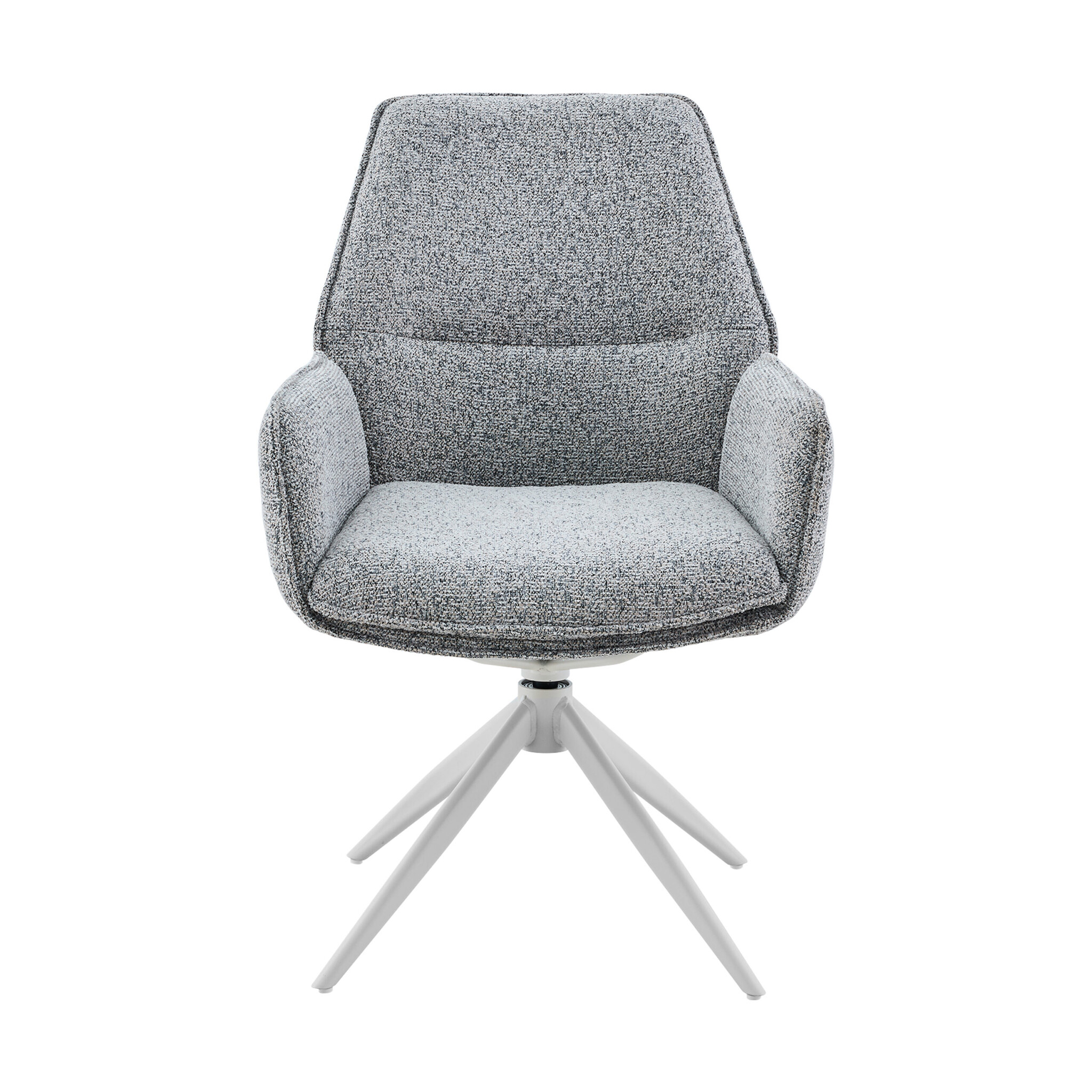 Starfurn - Eetkamerstoel Hera - Grijs - 63x63x83 cm - Set van 2