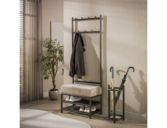 Hoyz Collection - Garderobemeubelen Luno - Bruin - 39x70x183 cm
