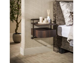 Hoyz Collection - Nachtkastje Bend - Bruin - 35x39x37 cm