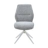 Starfurn - Eetkamerstoel Hera - Grijs - 63x63x83 cm - Set van 2