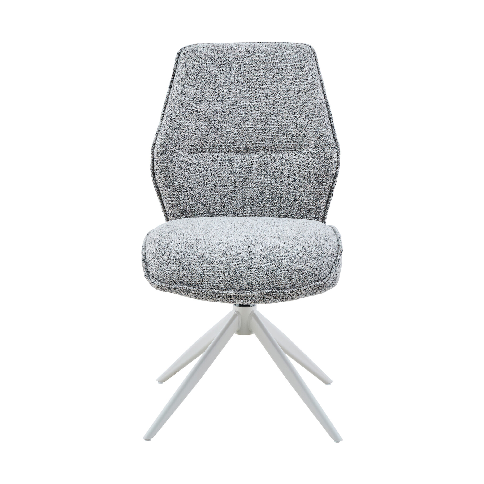 Starfurn - Eetkamerstoel Hera - Grijs - 63x63x83 cm - Set van 2