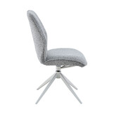 Starfurn - Eetkamerstoel Hera - Grijs - 63x63x83 cm - Set van 2