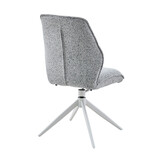 Starfurn - Eetkamerstoel Hera - Grijs - 63x63x83 cm - Set van 2