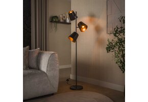 Hoyz Collection - Vloerlamp Kinetic - Bruin - 40x40x167 cm