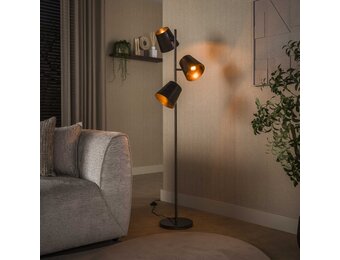 Hoyz Collection - Vloerlamp Kinetic - Bruin - 40x40x167 cm