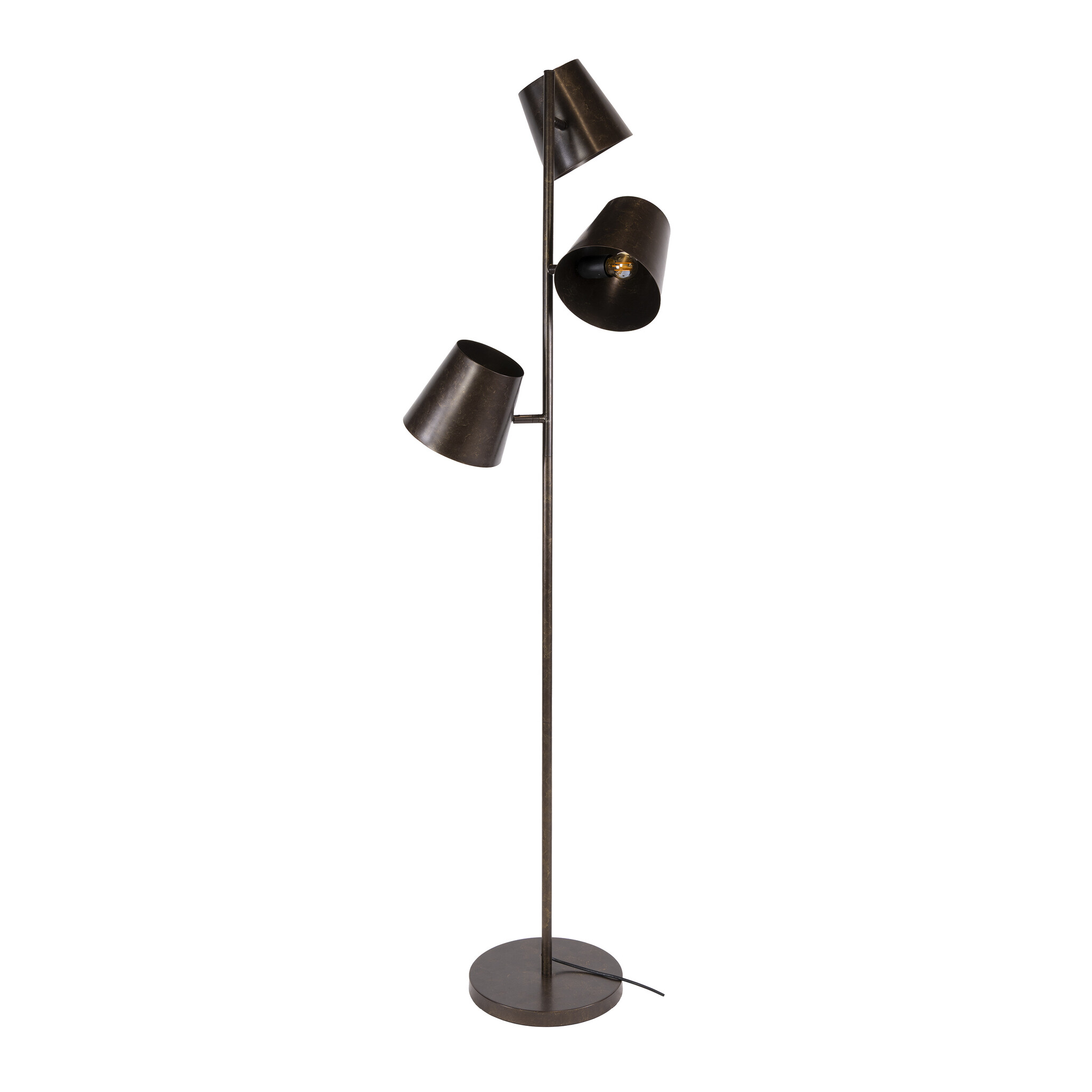 Hoyz Collection - Vloerlamp Kinetic - Bruin - 40x40x167 cm