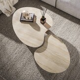 Hoyz Collection - Salontafel Ceramo Aperto - Bruin - 80x102x35 cm