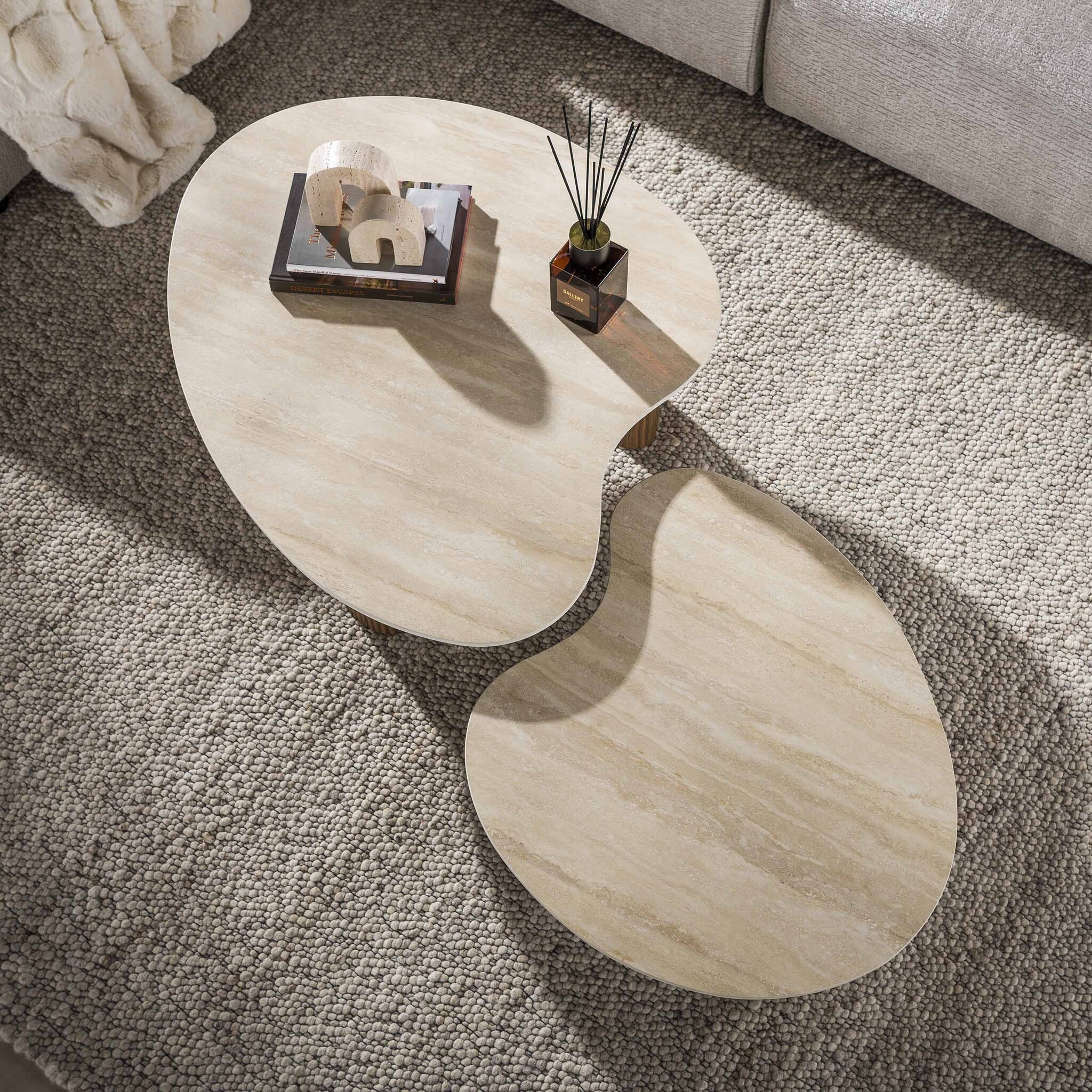 Hoyz Collection - Salontafel Ceramo Aperto - Bruin - 80x102x35 cm