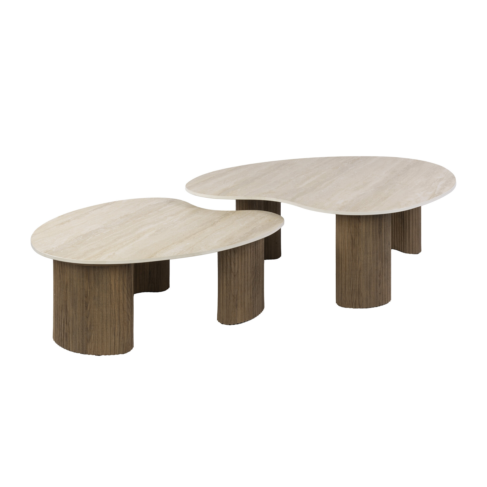 Hoyz Collection - Salontafel Ceramo Aperto - Bruin - 80x102x35 cm