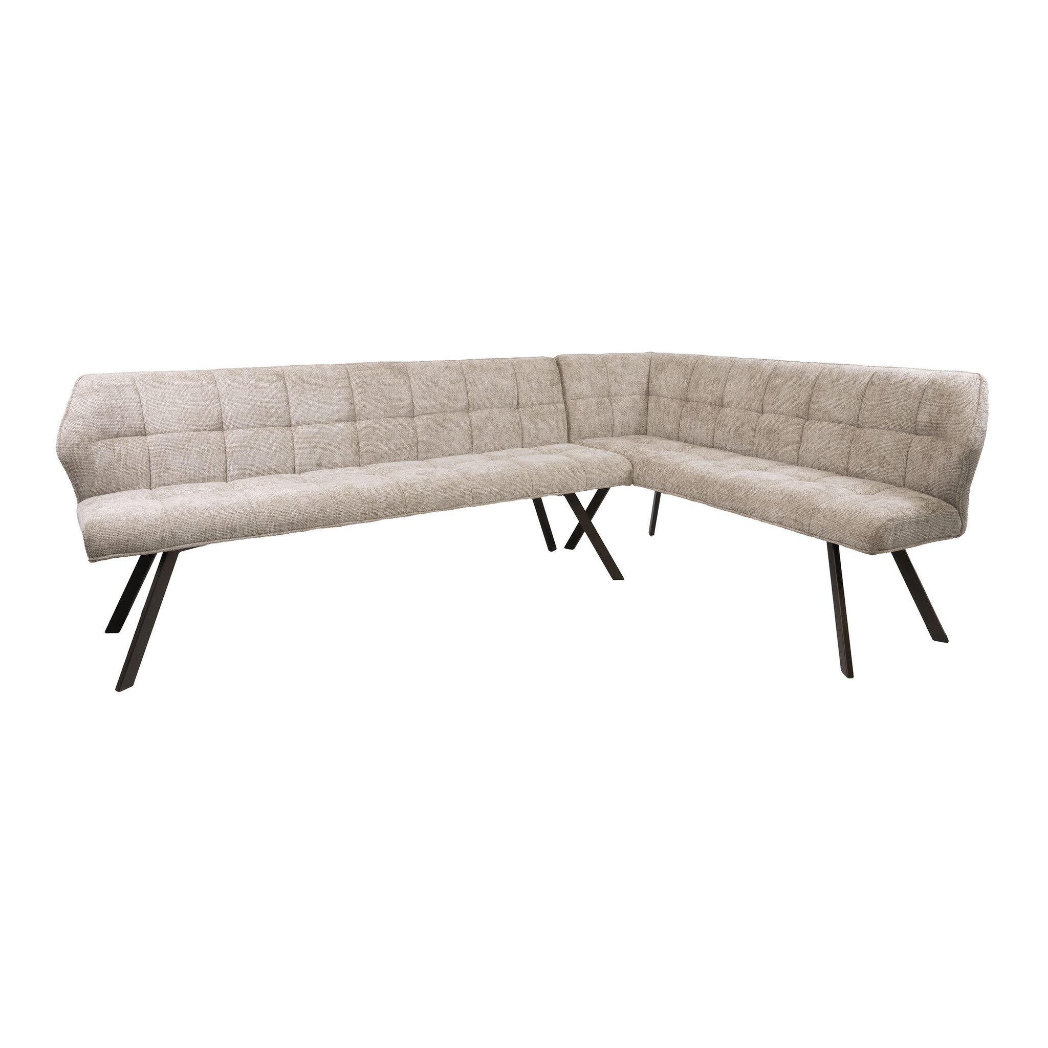 Hoyz Collection - Eetkamerbanken Raster - Beige - 150x230x81 cm