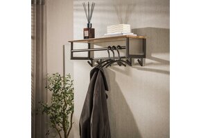 Hoyz Collection - Kapstok Bruno - Bruin - 30x80x28 cm