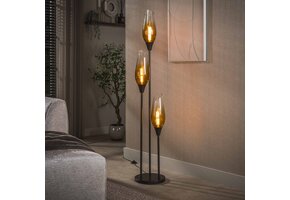 Hoyz Collection - Vloerlamp Cocoon - Bruin - 35x35x168 cm