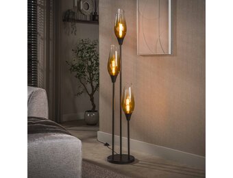 Hoyz Collection - Vloerlamp Cocoon - Bruin - 35x35x168 cm