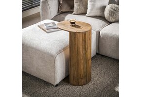 Hoyz Collection - Bijzettafel Wave - Beige - 45x35x70 cm