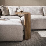 Hoyz Collection - Bijzettafel Wave - Beige - 45x35x70 cm