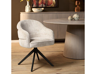 Starfurn - Eetkamerstoel  - Zwart - 65x64x83 cm