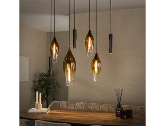 Hoyz Collection - Hanglamp Cocoon - Bruin - 40x105x150 cm