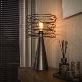Hoyz Collection - Tafellamp Curl - Bruin - 30x30x52 cm
