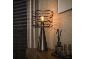 Hoyz Collection - Tafellamp Curl - Bruin - 30x30x52 cm