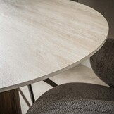 Hoyz Collection - Eetkamertafel Centro - Beige - 120x120x77 cm