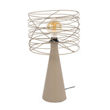 Hoyz Collection - Tafellamp Curl - Beige - 30x30x52 cm