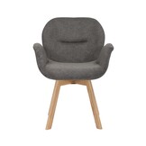 Starfurn - Eetkamerstoel Jesse - Grijs - 61x59x85 cm - Set van 2