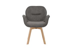 Starfurn - Eetkamerstoel Jesse - Grijs - 61x59x85 cm - Set van 2