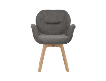 Starfurn - Eetkamerstoel Jesse - Grijs - 61x59x85 cm - Set van 2