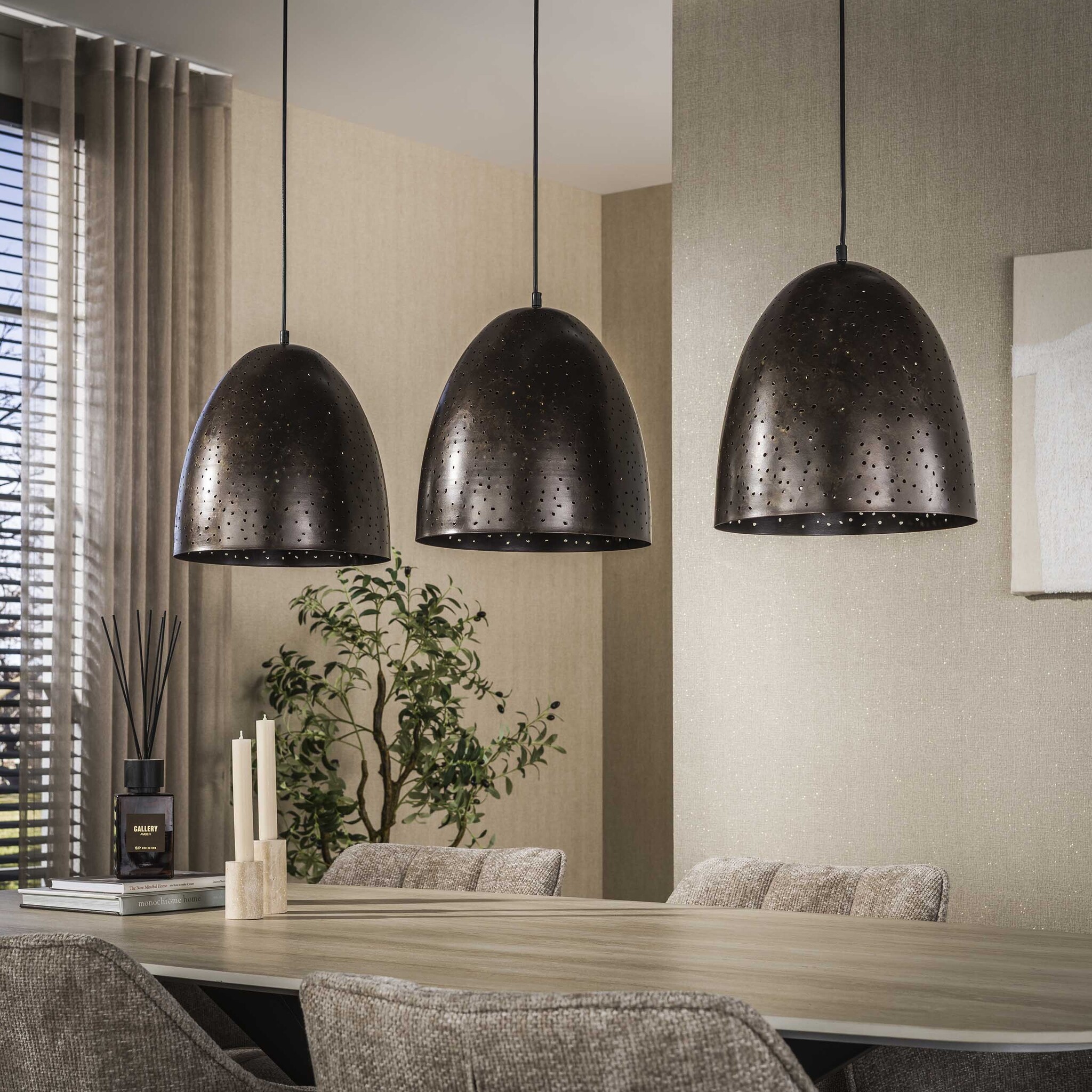 Hoyz Collection - Hanglamp Kosmos - Bruin - 30x120x150 cm