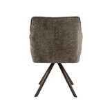 Hoyz Collection - Eetkamerstoel Raster - Taupe - 60x63x81 cm - Set van 2
