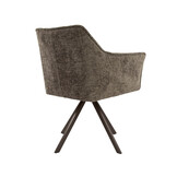 Hoyz Collection - Eetkamerstoel Raster - Taupe - 60x63x81 cm - Set van 2