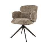 Hoyz Collection - Eetkamerstoel Flex - Bruin - 63x64x83 cm - Set van 2