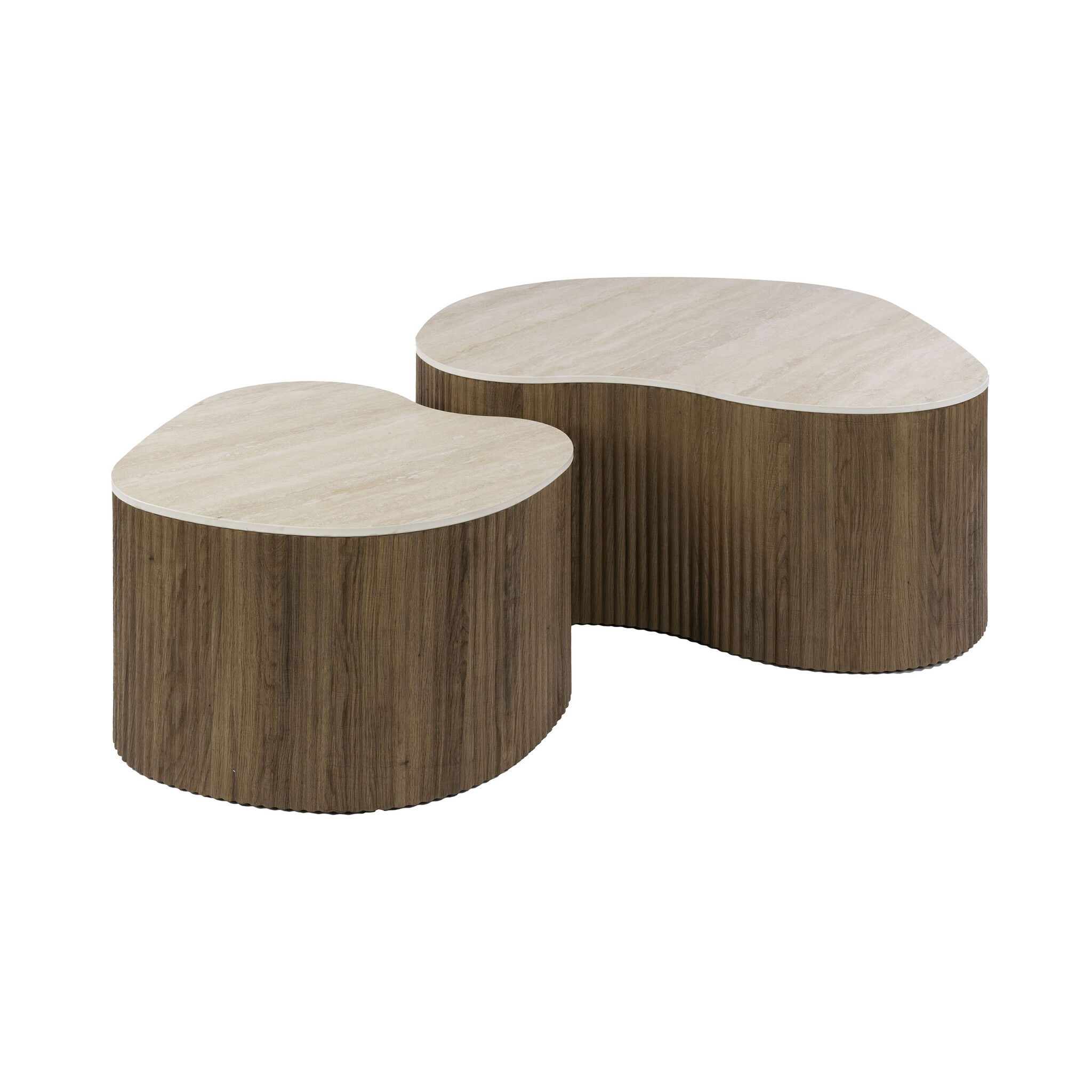 Hoyz Collection - Salontafel Ceramo Medio - Bruin - 85x90x39 cm
