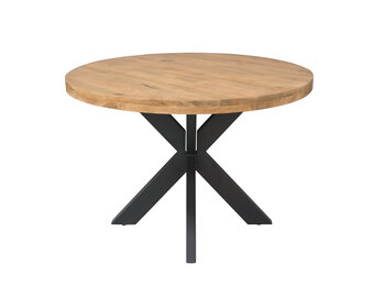 Starfurn - Eettafel Ron - Bruin - 130x130x76 cm