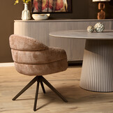 Starfurn - Eetkamerstoel Ron - Bruin - 64x65x83 cm