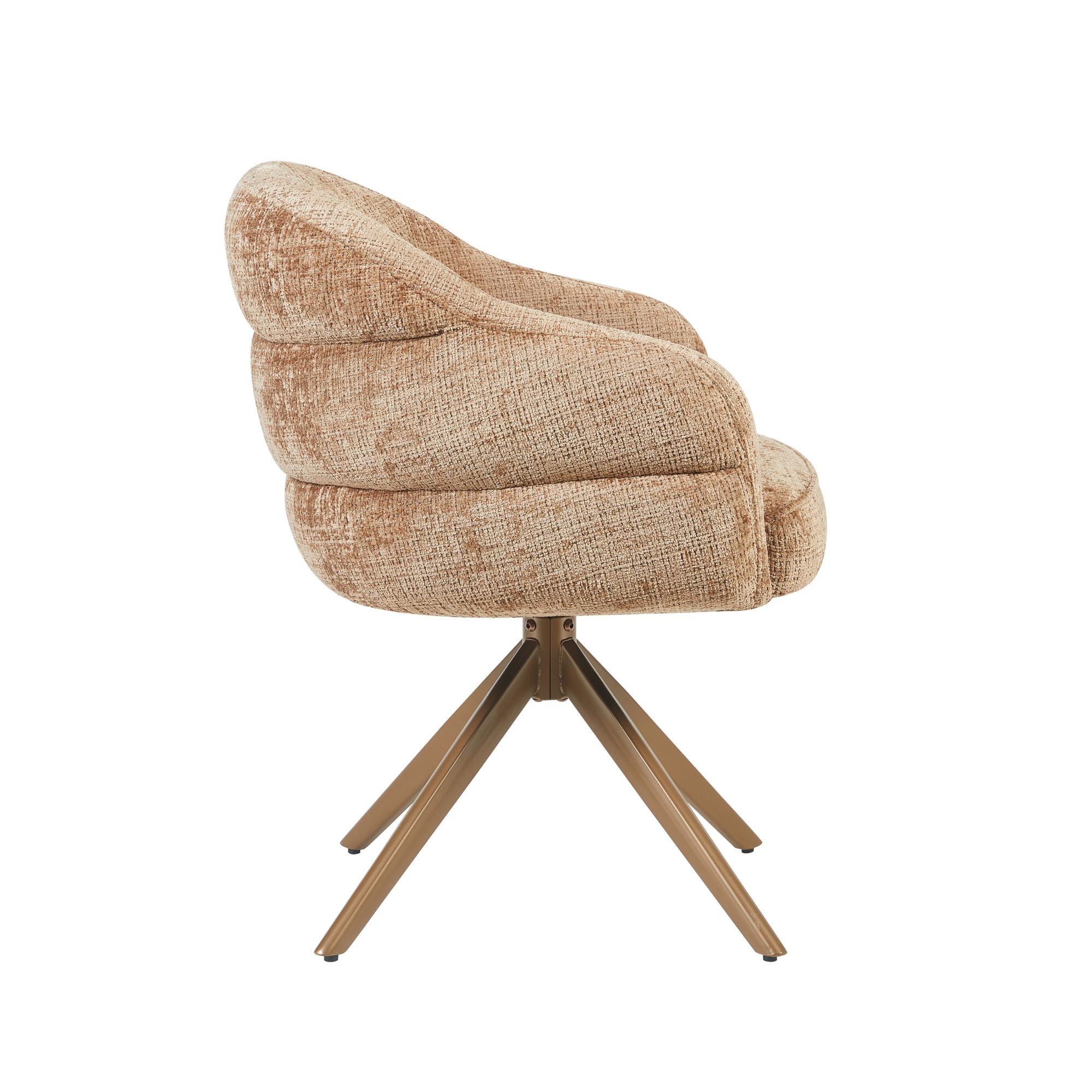 Starfurn - Eetkamerstoel Ron - Bruin - 64x65x83 cm